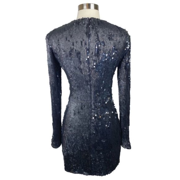 Elizabeth and James Siggy Dress black sequins size 6 - Picture 3 of 9